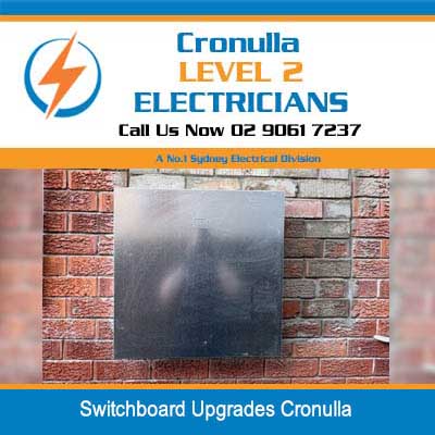 Electrical switchboard upgrades and mounted on red brick wall in Cronulla