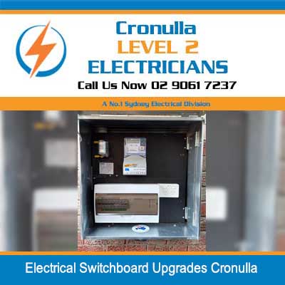 Open electrical switchboard upgrades with circuit breakers and wiring components in Cronulla